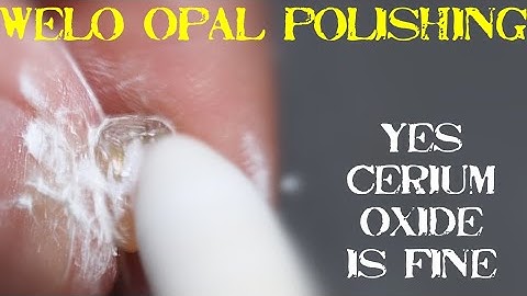 Ethiopian Opal Carving and Polishing. Sintered Diamond, Hard Resin Diamond and Cerium Oxide.