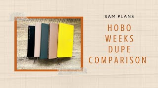 Comparing Hobonichi Weeks Dupes