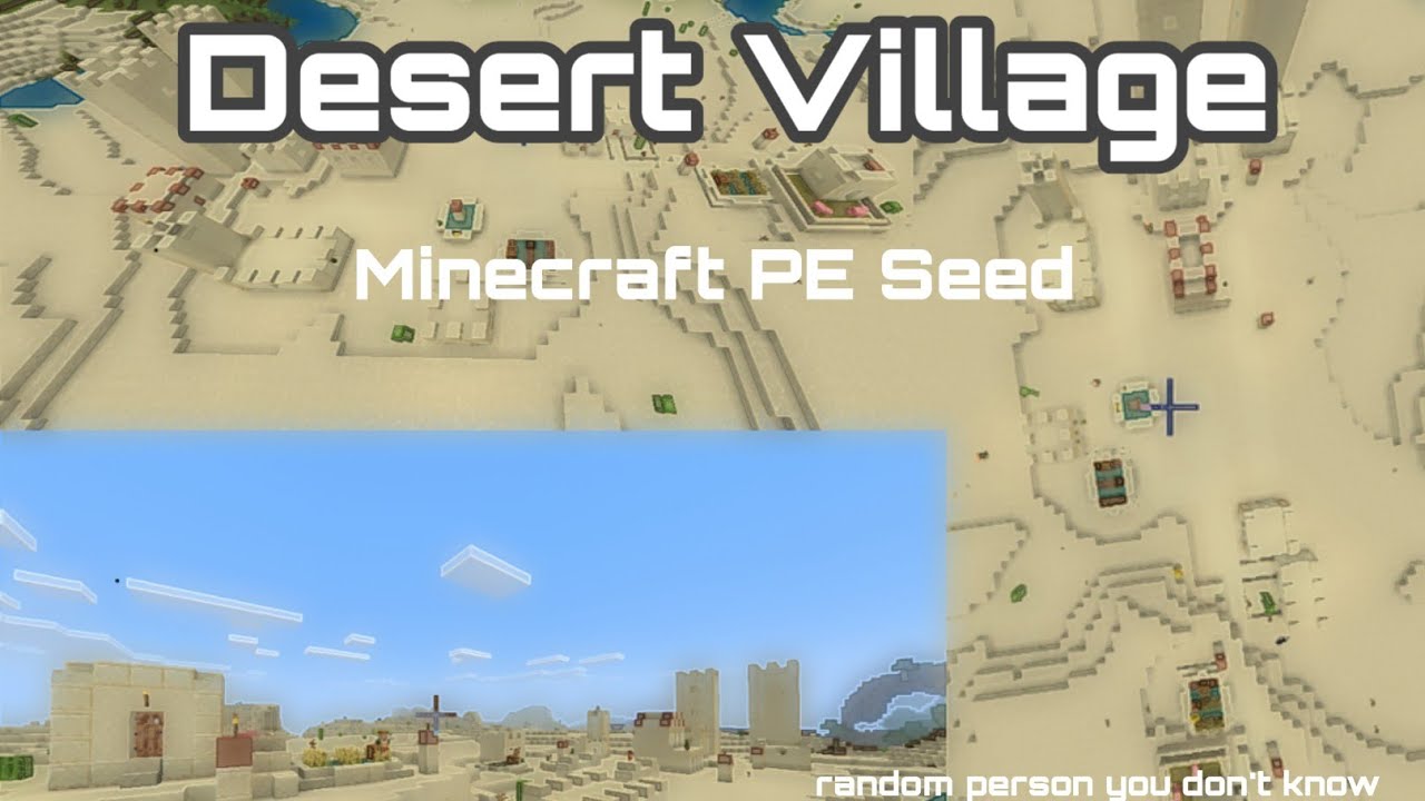 Desert Village | Minecraft PE Seed | Latest Version - YouTube