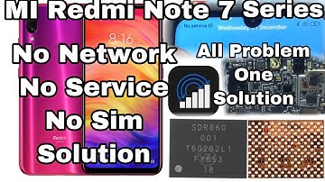 Mi Redmi Note 7 Network Problem No Network No Service No Sim No Wifi Solution [Hindi]