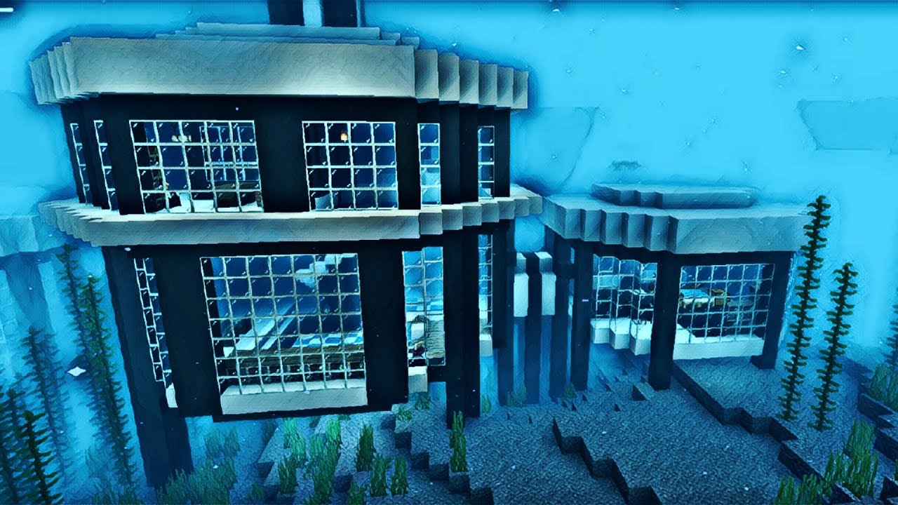 underwater build survival base / minecraft - YouTube