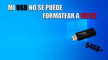 Cómo FORMATEAR un USB de 64GB a Fat32