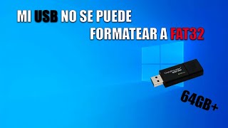 Cómo FORMATEAR un USB de 64GB a Fat32 Cómo FORMATEAR un USB de 64GB a Fat32