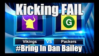 VIKINGS PACKERS TIE 29-29 - A Kicker Curse? (Called it!) #BringInDanBailey