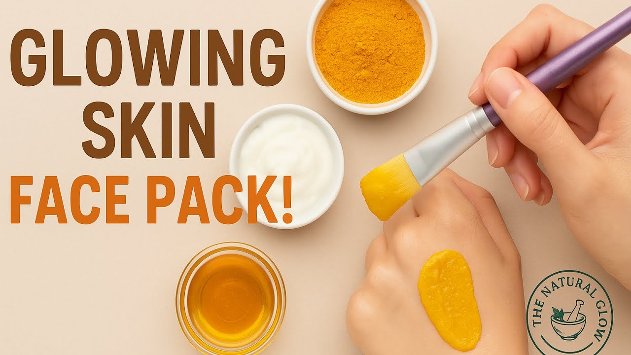 Instant Glow Face Pack with Turmeric, Honey & Yogurt | No Chemicals! DIY