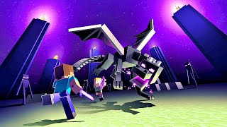 Minecraft - Ending & Ender Dragon Final Boss Fight (4K 60FPS)