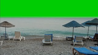 Sea Beach Green Screen Background Relaxing Video Hd