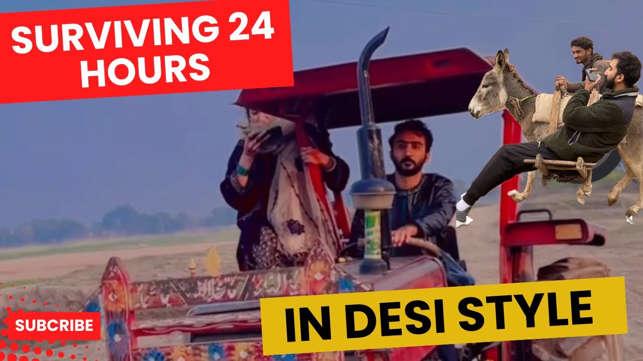 SURVIVING 1 DAY IN VILLAGE | DESI STYLE| CHALLENGE | 