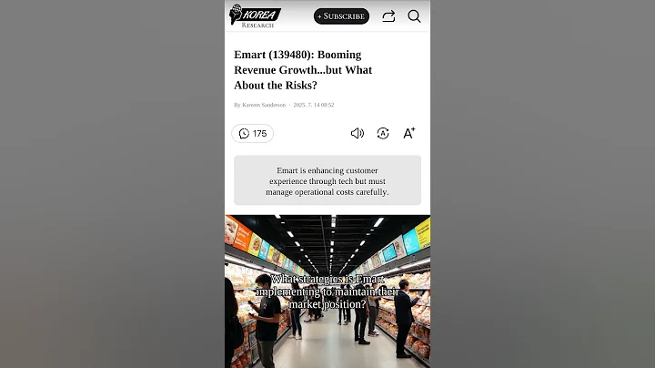 Emart (139480): Booming Revenue Growth...but What About the Risks?