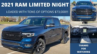 21 Ram 1500 Limited Night Edition Youtube
