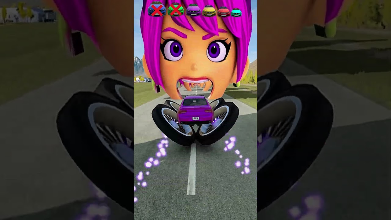 Big~Small Car vs Trixie - BeamNG.Drive🚗😻#21  