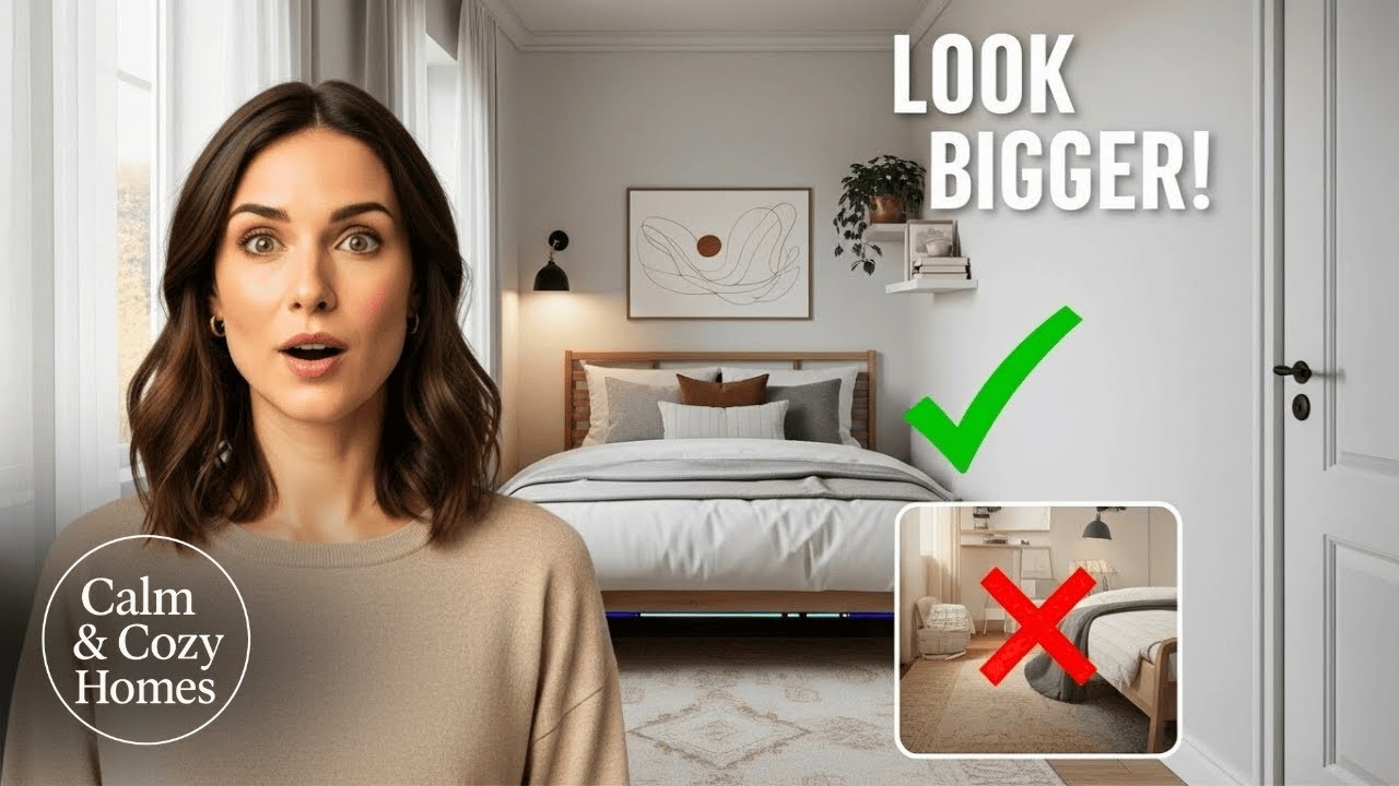 5 Small Bedroom Hacks That Make Your Space Look Bigger - YouTube