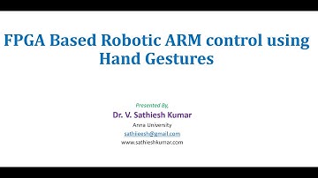 FPGA based robotic arm control using Hand gestures