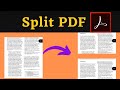 How to split a PDF file into multiple files in Adobe acrobat DC |Divide pdf into individual files