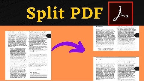 How to split a PDF file into multiple files in Adobe acrobat DC |Divide pdf into individual files