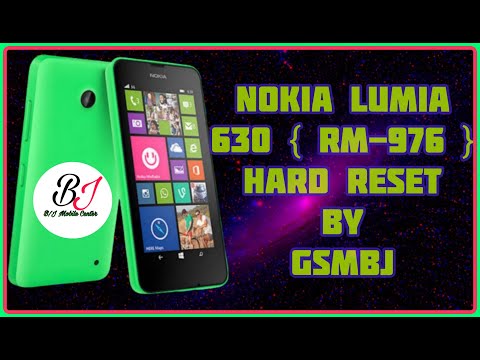 Hard Reset Nokia Lumia 630 (RM-976) Step By Step By GSMBJ