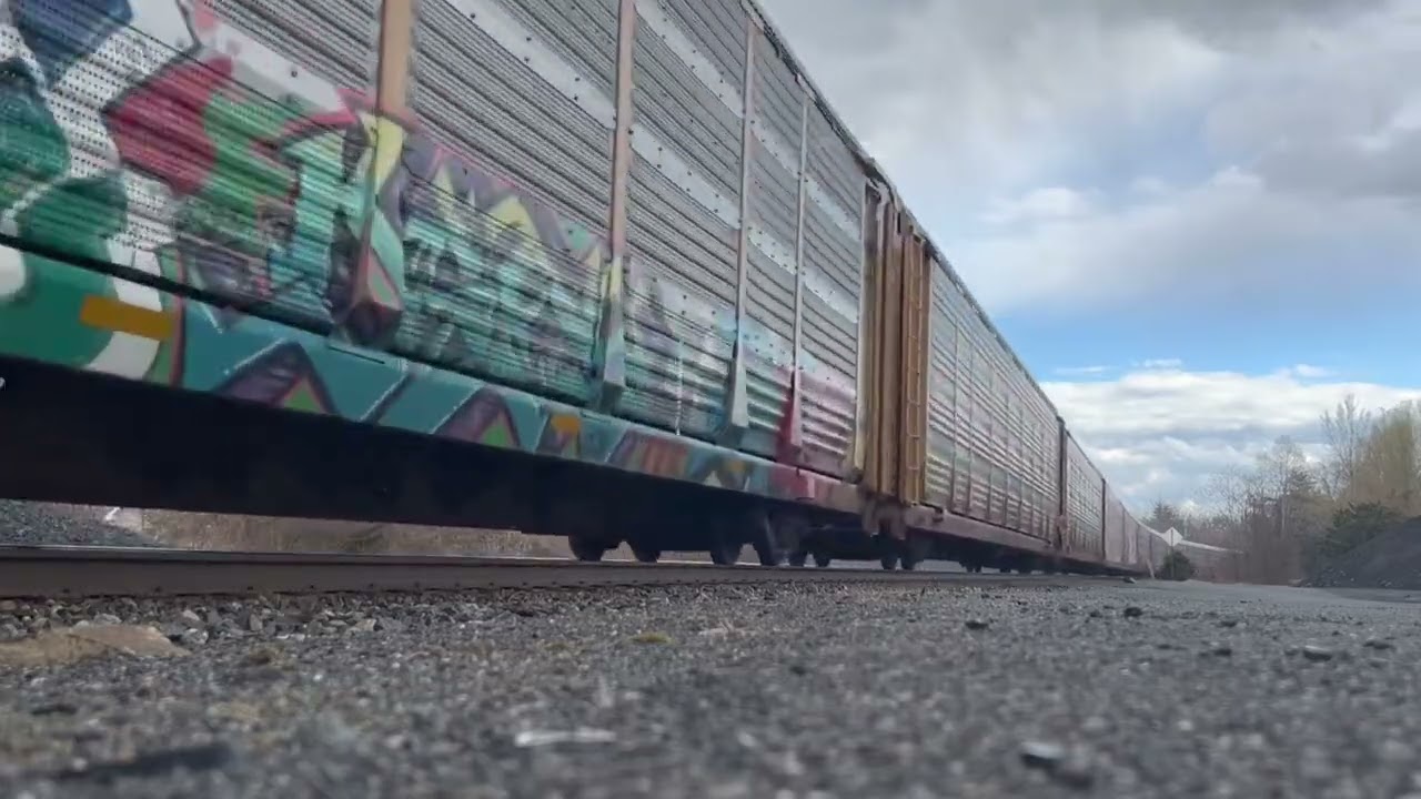 CSX M567 with SD70AC leading - Port Ewen, NY