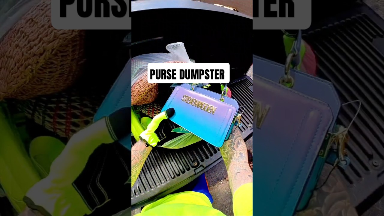 I found designer purses in the trash brand new! 