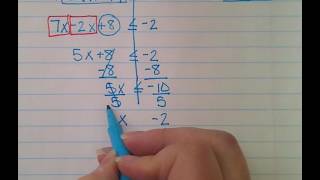 Solving and Graphing a Multi-Step Inequality