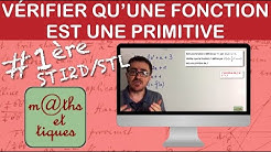 Vérifier qu'une fonction est une primitive - Première STI2D / STL