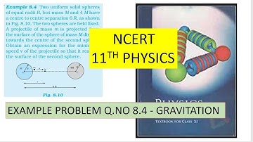 NCERT - TEXT BOOK PROBLEM | PHYSICS | GRAVITATION |EXAMPLE PROBLEM - Q .NO  8.4
