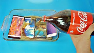 Samsung Galaxy Note 8 Coca Cola Test vs iPhone 7, S8 Plus & LG G6! Coca Cola Proof?
