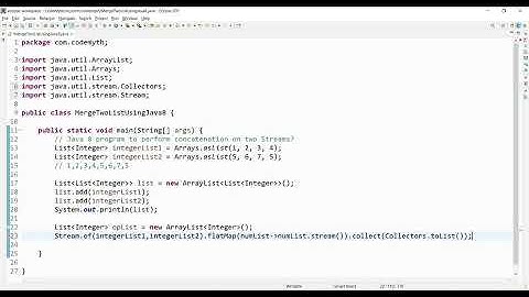 Merge Two List Using Java8 | Infosys/TCS Java Interview Questions and Answers (HINDI)