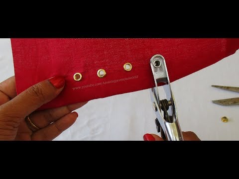 Video: How To Punch Eyelets