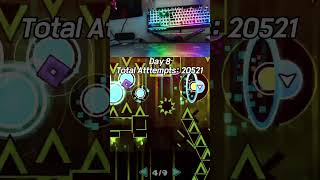 I GOT 46-100 ON MY VERIFICATION! #geometrydash #gd #shorts #fyp #gaming