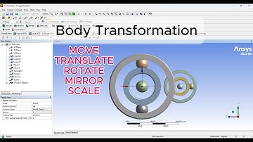 ANSYS DESIGN MODELER 2023R1 - Class-8- Body Transformation: MOVE, TRANSLATE, ROTATE, MIRROR, SCALE