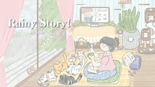 ♬ 1Au93​ - Rainy Story 🌧️ (Royalty Free​ Music)