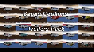 ["Euro Truck Simulator 2", "ETS2", "ATS", "Trailers Pack Krone Coolliner"]