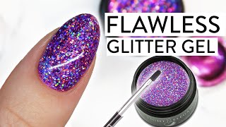 How To Apply Potted Glitter Gel! Full Coverage ✨ Glitter Gel Nails screenshot 1