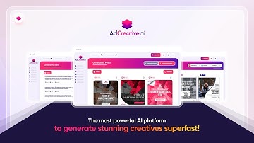 Generate Engaging Ad Creatives with AdCreative.ai | Official Promo Video