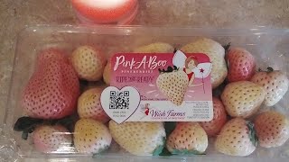 Trying Pineberries For The 1st Time!🍓 Trying Pineberries For The First Time