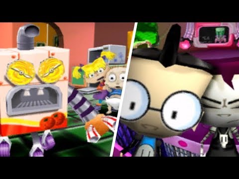 Nickelodeon Party Blast All Bosses | Boss Fights  (GCN, Xbox, PC)