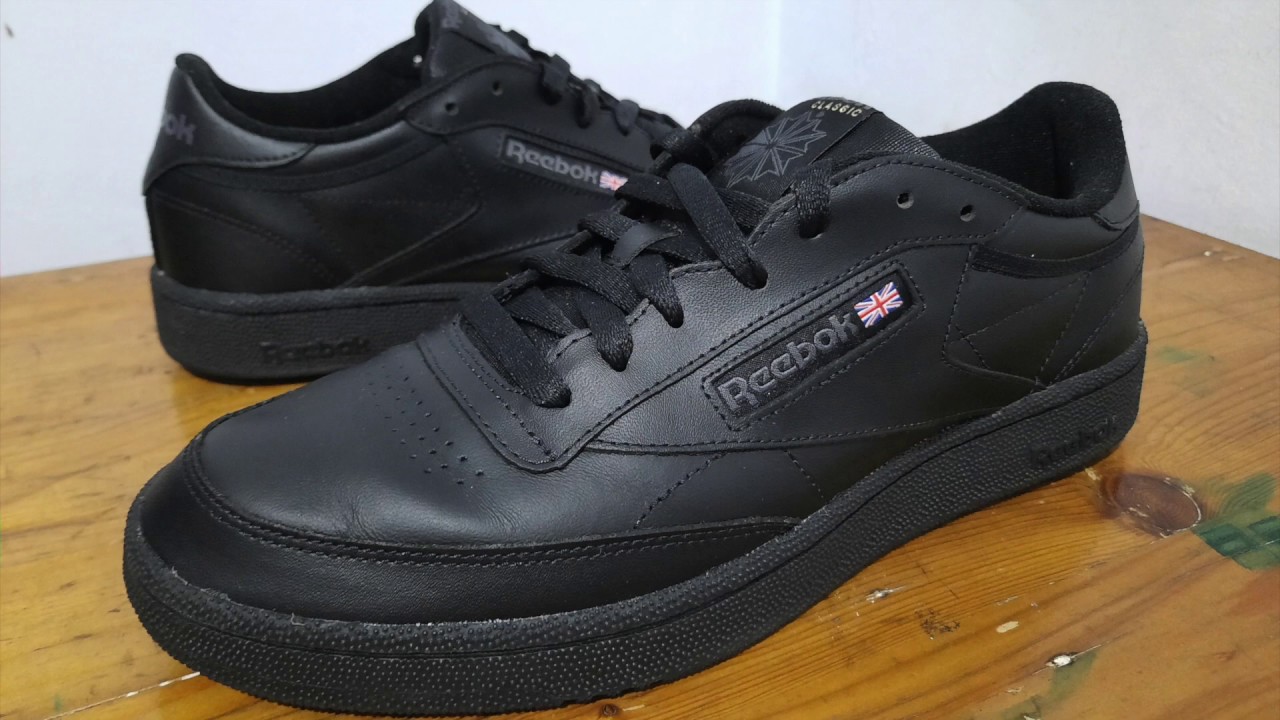 reebok club c double in chalk and black