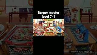 burger master level 7-1 #cooking #gaming #restaurant #shorts screenshot 5