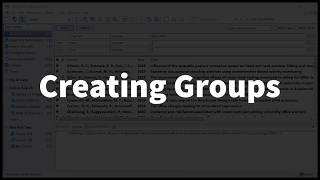 ENX9 10 Creating Groups