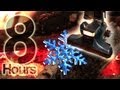 8hrs vacuum asmr snowstorm fireplace   vacuum sound snowstorm log cabin fireplace