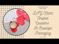 DIY Valentine&#39;s Day Gift | Coasters Set in Envelope Bag