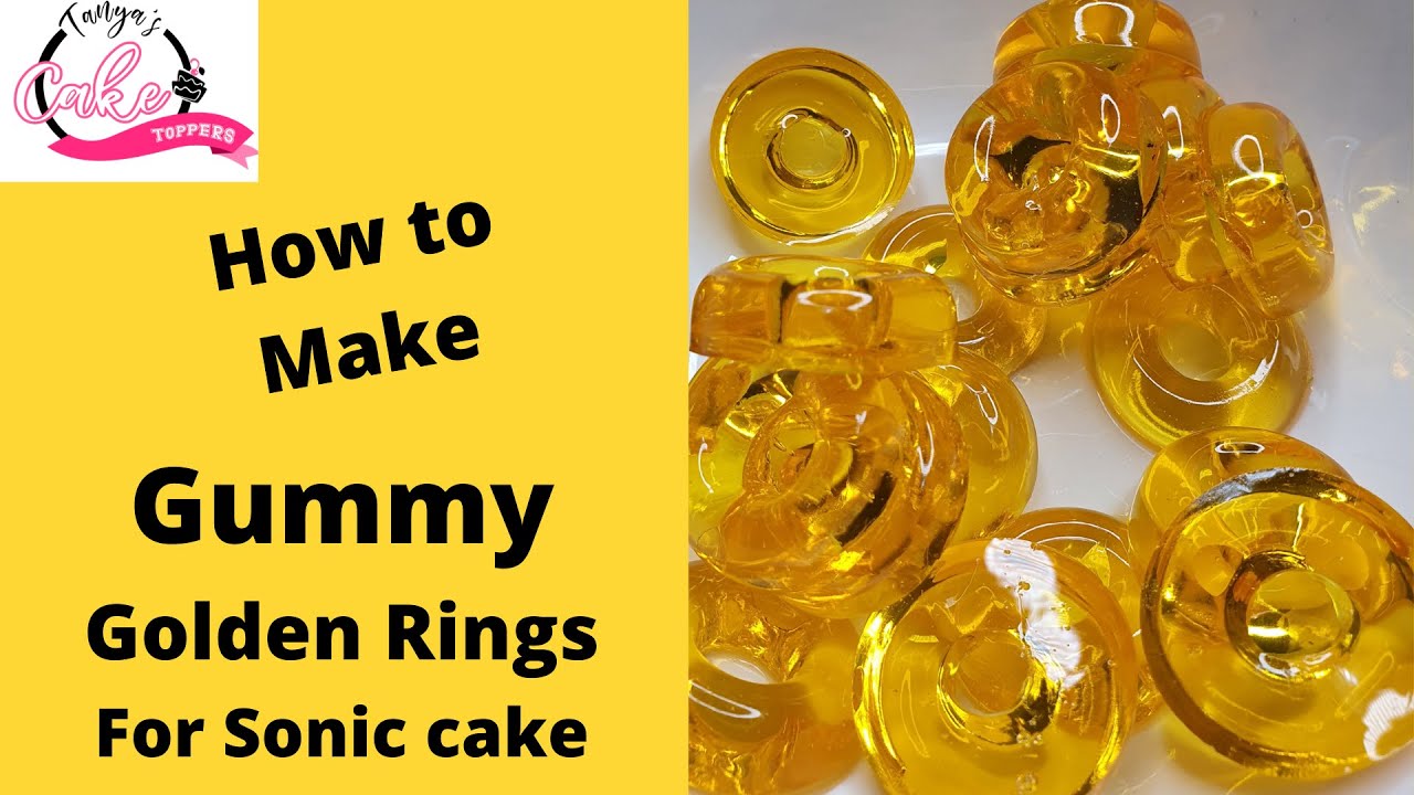 Sonic - Gummy Golden Rings. Easy to make. Perfect for Sonic cake