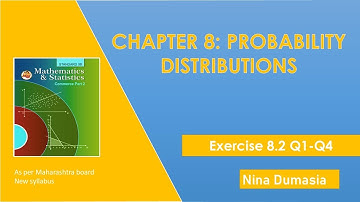 12th Commerce Probability Distribution | Exercise 8.2 Q1 - Q4