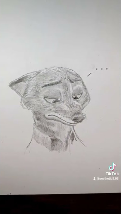 If Nick Wilde Hit The Gym😂 #art #drawing