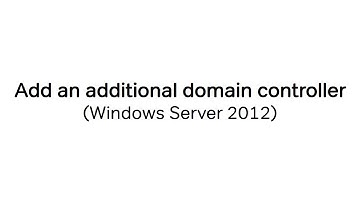 Install an Additional Domain Controller for an existing Domain (Windows Server 2012)