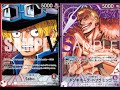 [One Piece Card]  Red Black Sabo  vs Purple Doflamingo