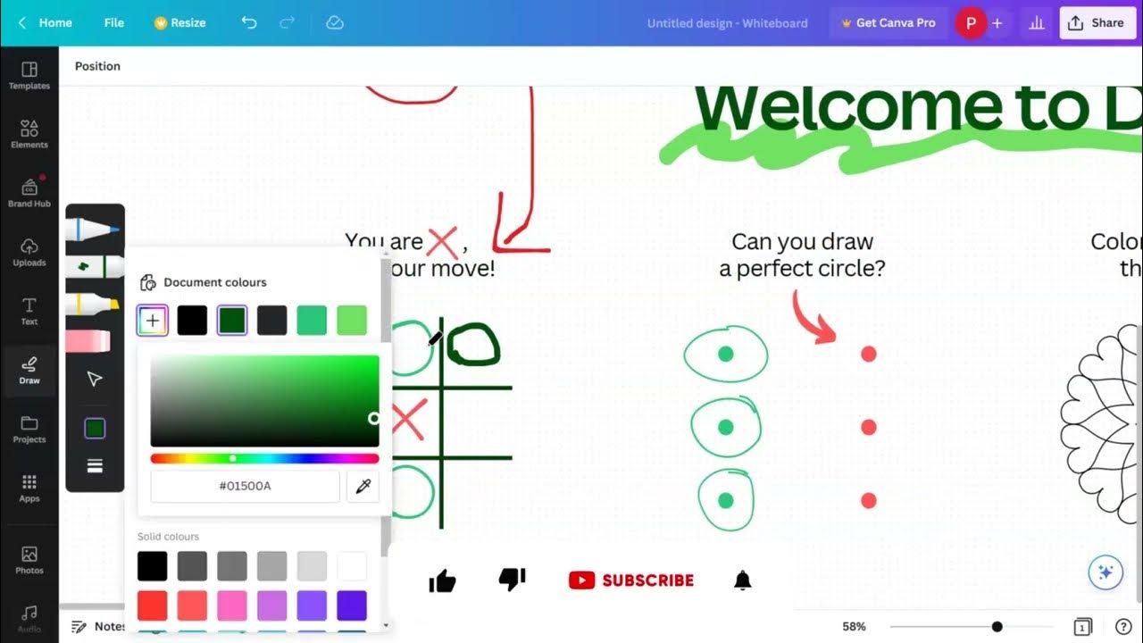 How to draw on Whiteboard in Canva create new features 2023 YouTube