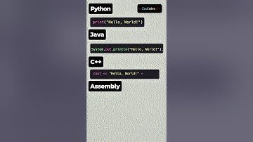 Hello World! in different languages.  #CodingShorts #Shorts #python #programming