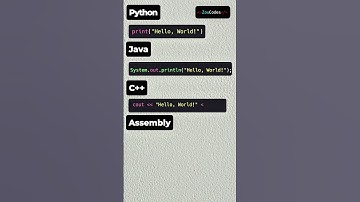 Hello World! in different languages.  #CodingShorts #Shorts #python #programming
