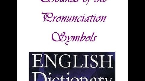 Reading correct pronunciations from dictionary sumbols
